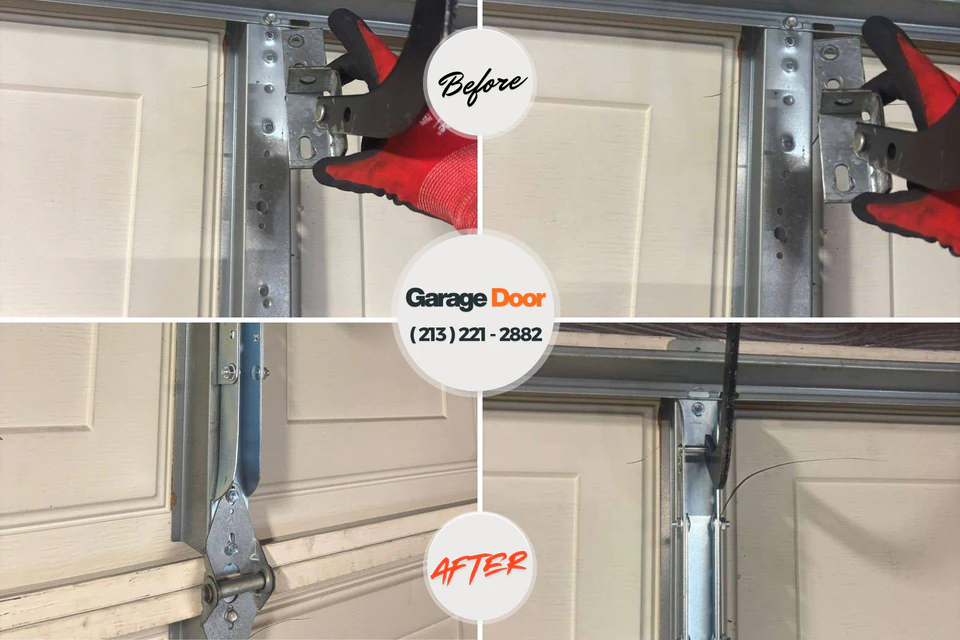 Before and after: garage door repair Crow Agency, MT